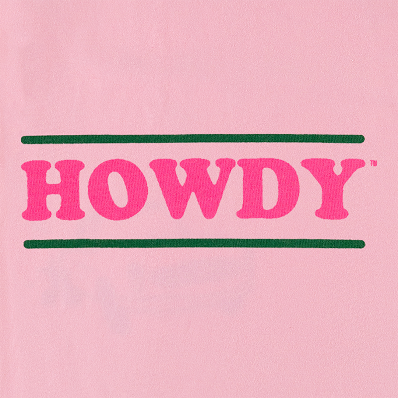 Texas A&M Stamp Howdy Aggies Pink Boot T-Shirt