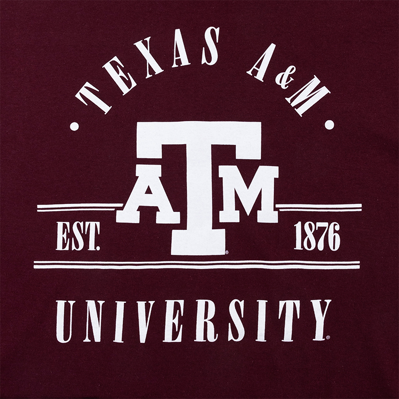 Texas A&M Pressbox Cap Sleeve Top - Maroon