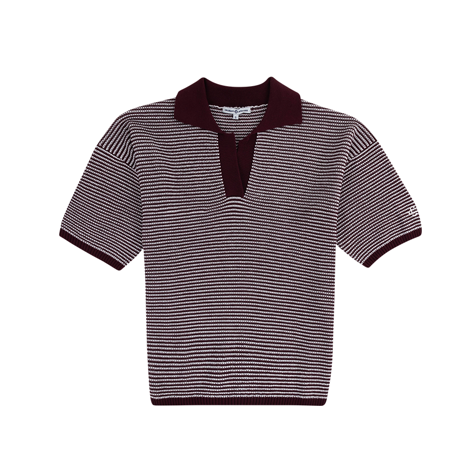 Collegiate Outfitters Striped Cozy Set - Maroon