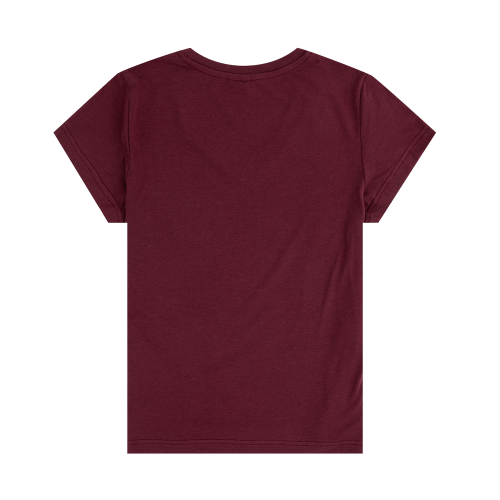 Script Aggies Collegiate Outfitters V-Neck Top - Maroon