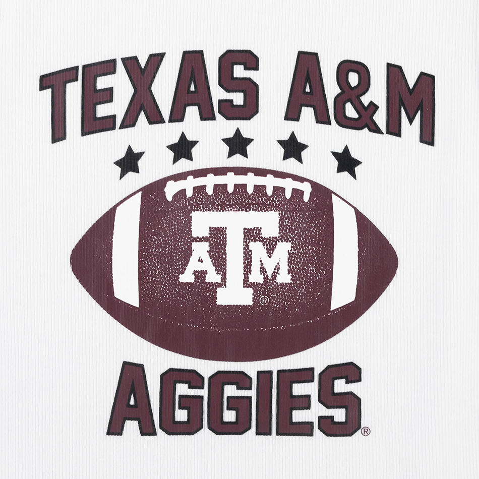 Texas A&M Hype & Vice Vintage Football Tank Top - White