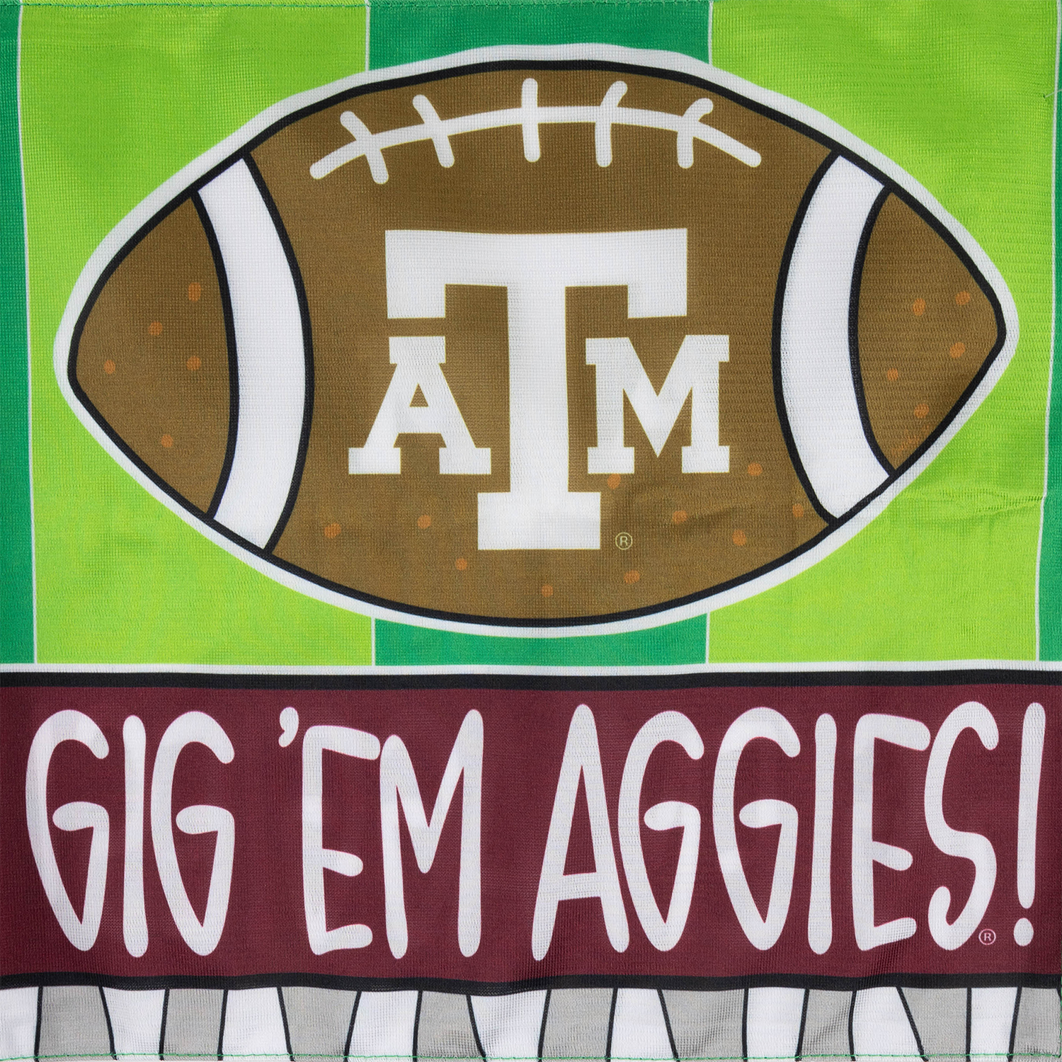Texas A&M Car Football Flag