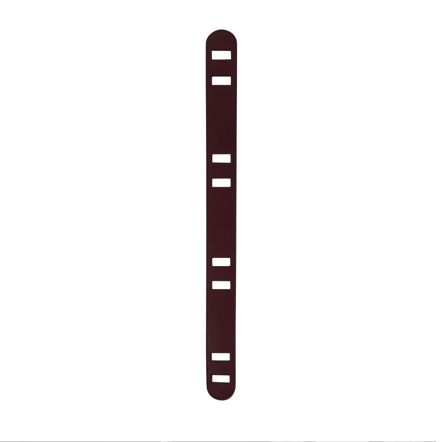 Saturday Silks Wide Reversible Leather Belt - Maroon