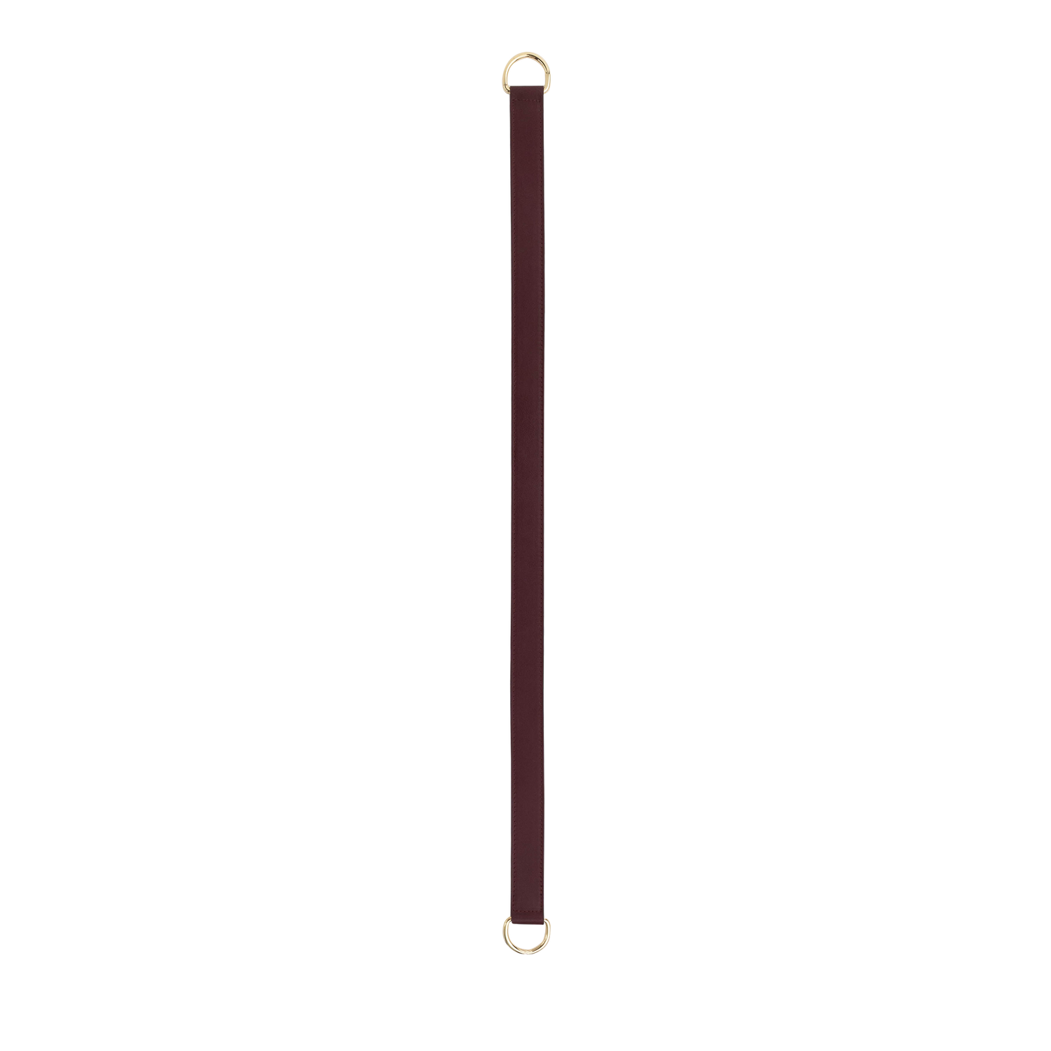 Saturday Silks Skinny Reversible Scarf Leather Belt - Maroon