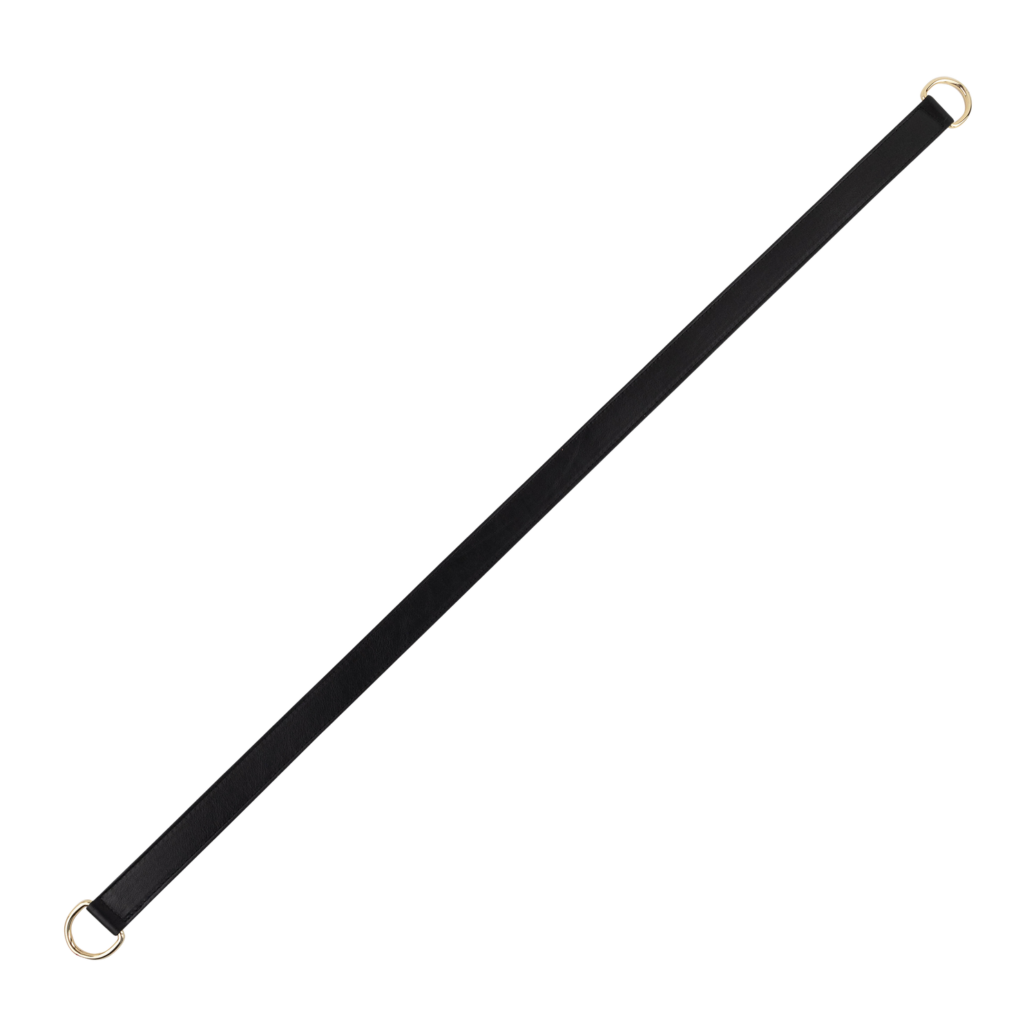 Saturday Silks Skinny Reversible Scarf Leather Belt - Black
