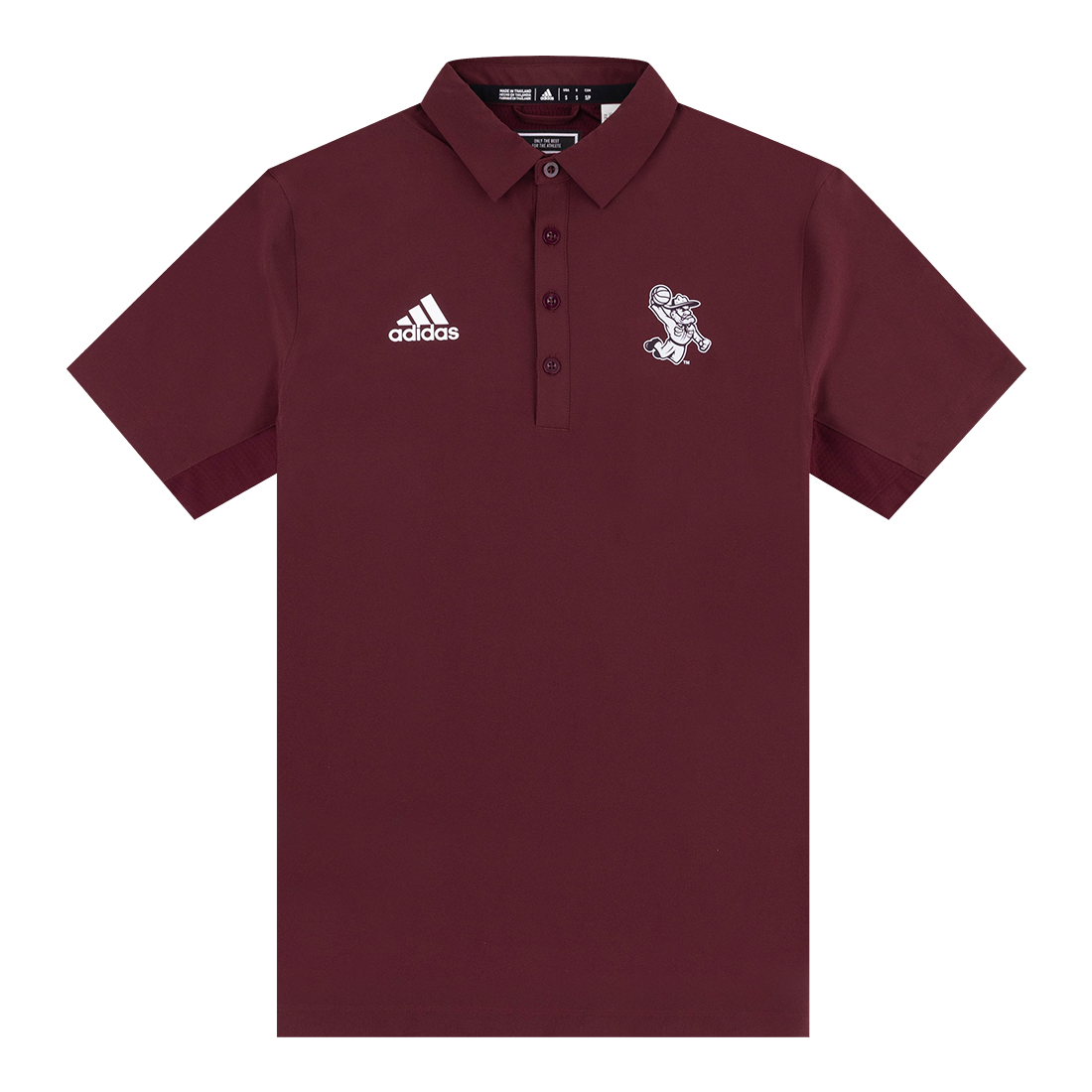 Dunking Ol' Sarge Adidas Maroon Basketball Polo