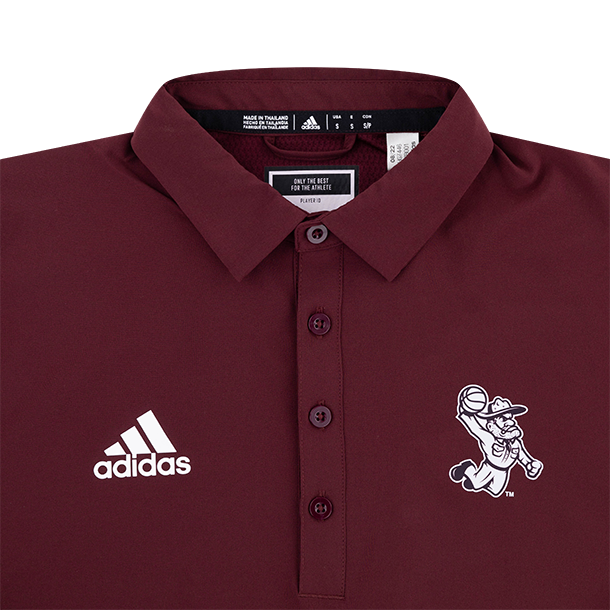 Dunking Ol' Sarge Adidas Maroon Basketball Polo