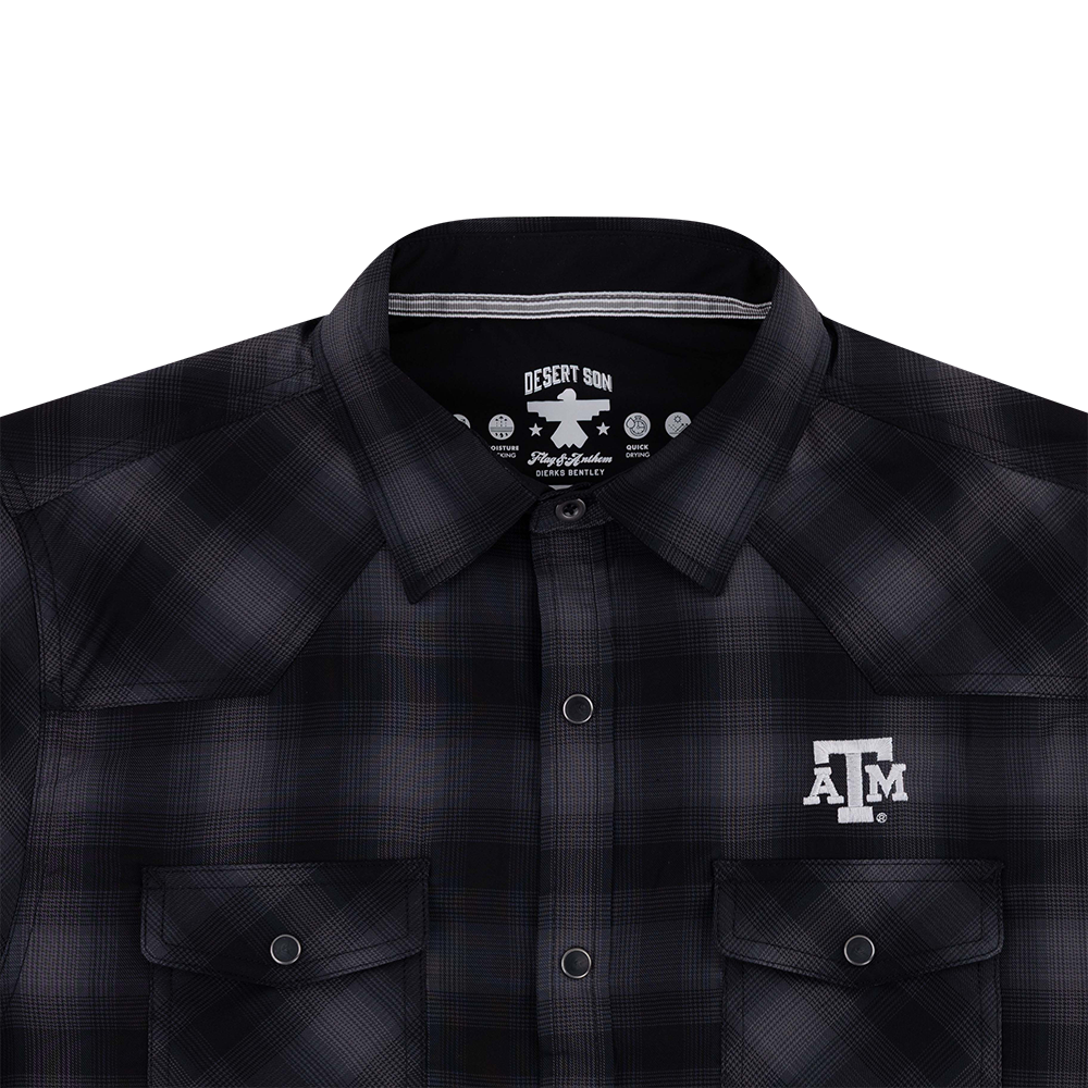 Texas A&M Flag & Anthem Western Shirt - Black