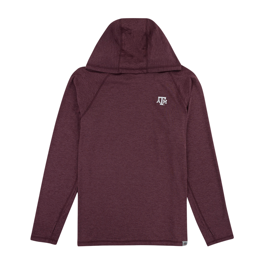 Texas A&M Flag & Anthem Long Sleeve Hoodie - Maroon