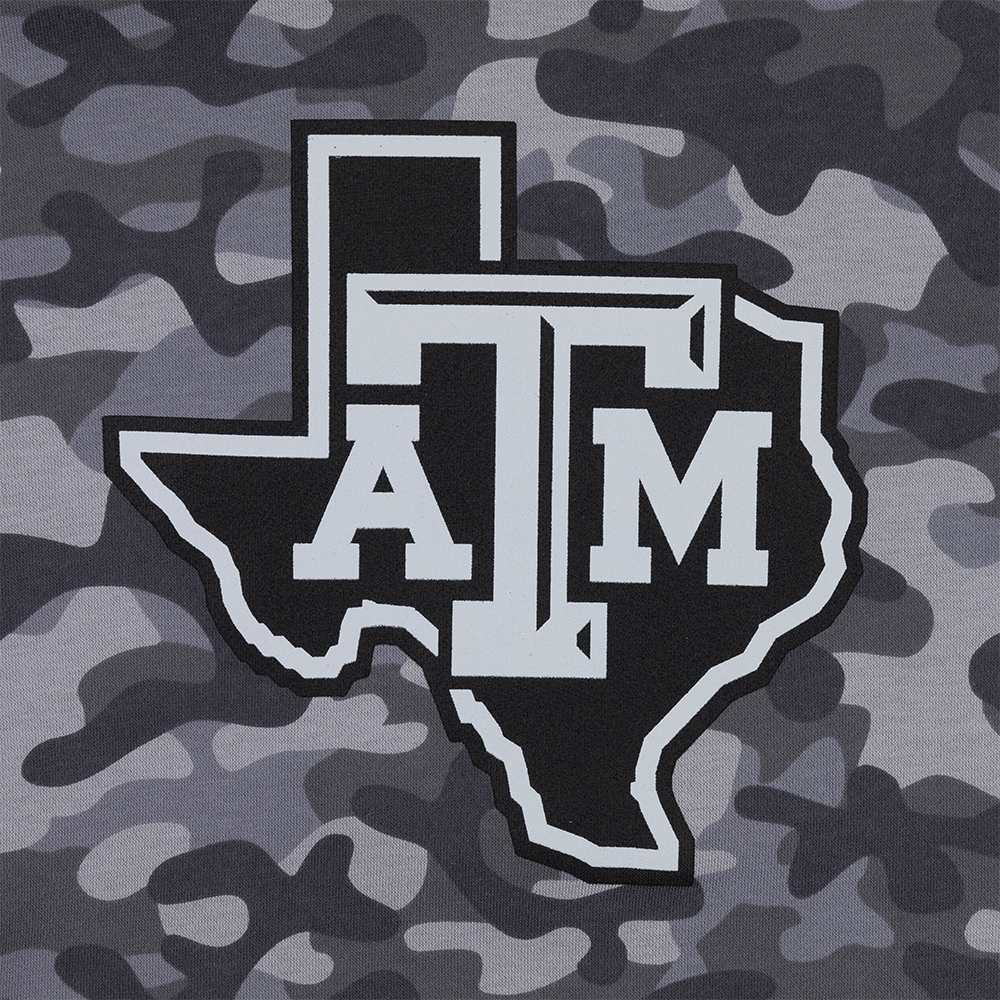 Texas A&M Adidas Honor and Support Camo Hoodie - Black