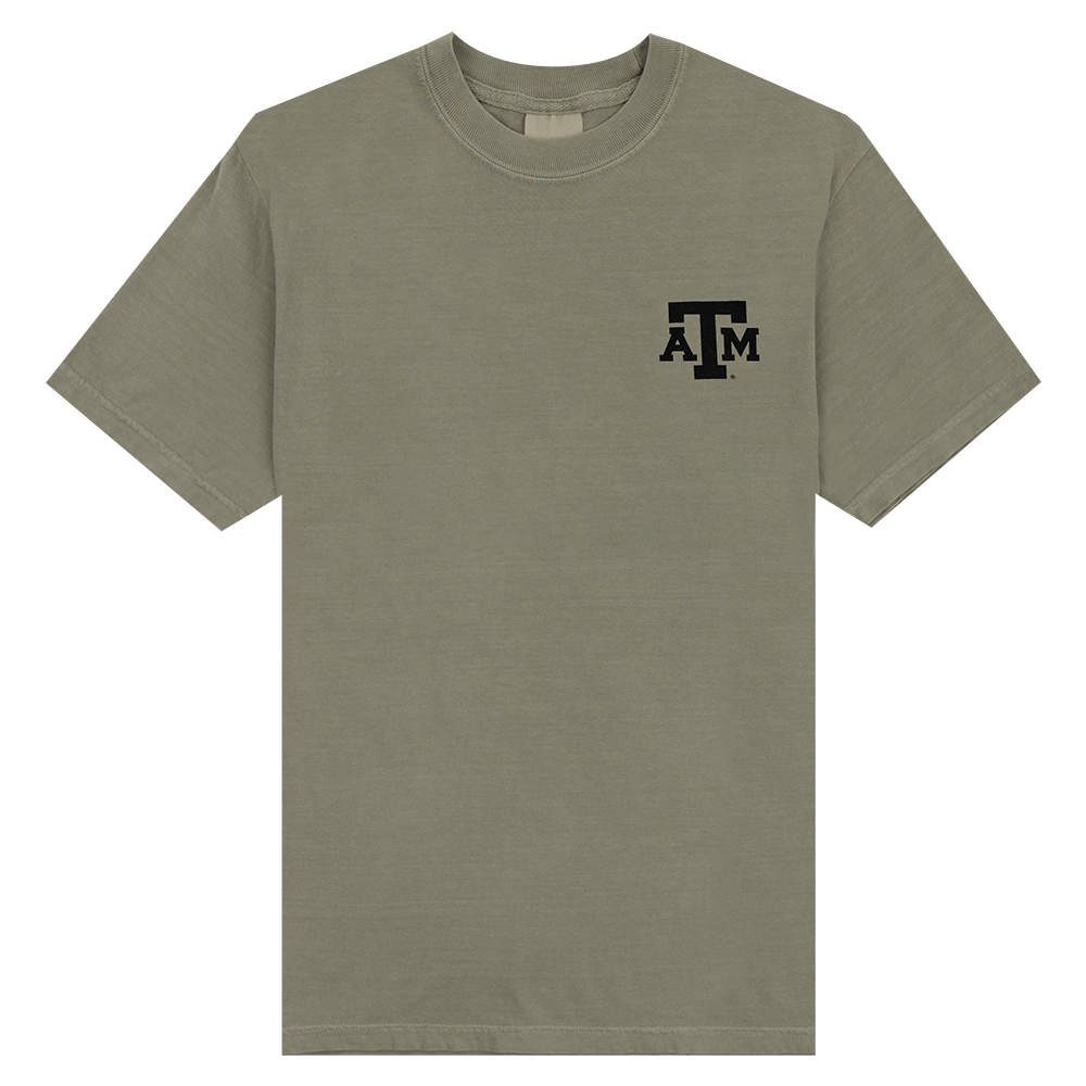 Texas A&M Dog Holding A&M Pennant T-Shirt