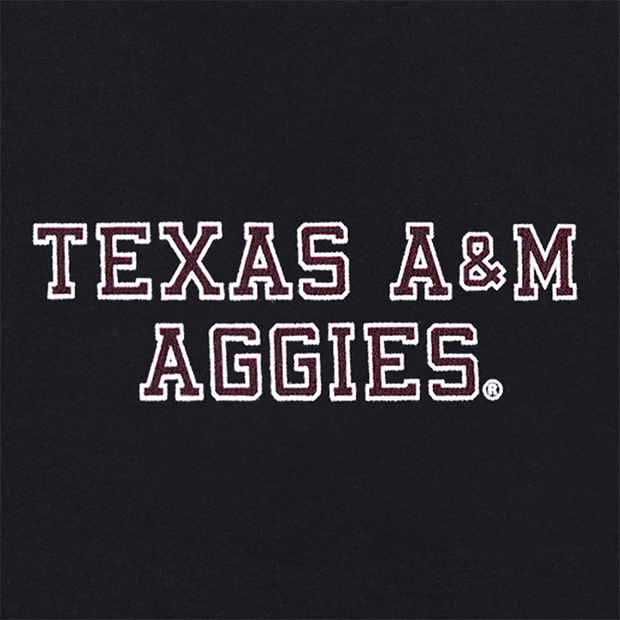 Aggies Skeleton Basketball Black T-Shirt