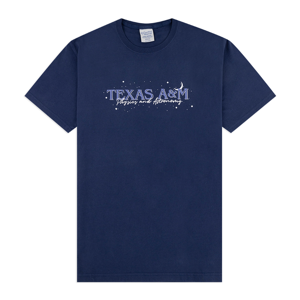 Texas A&M Physics and Astronomy T-Shirt - Blue