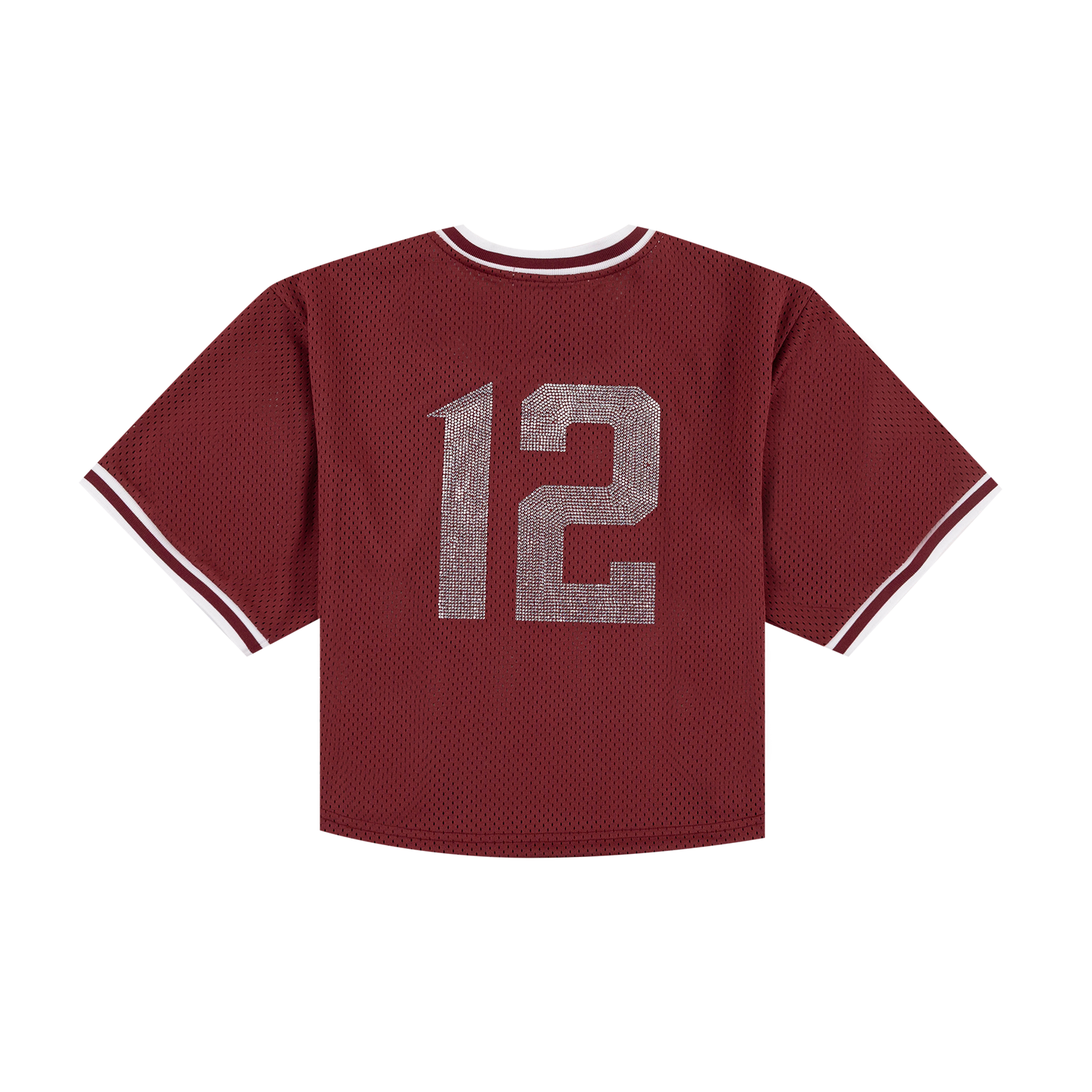 Script Aggies Rhinestone Embellished Pullover Jersey - Maroon