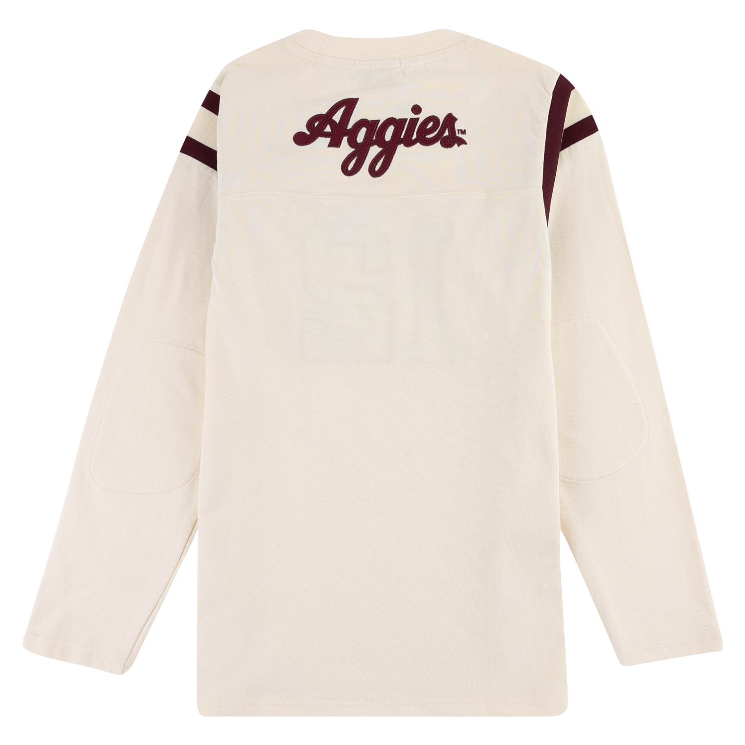 Texas A&M Established Co. Varsity Long Sleeve Jersey Top - Beige