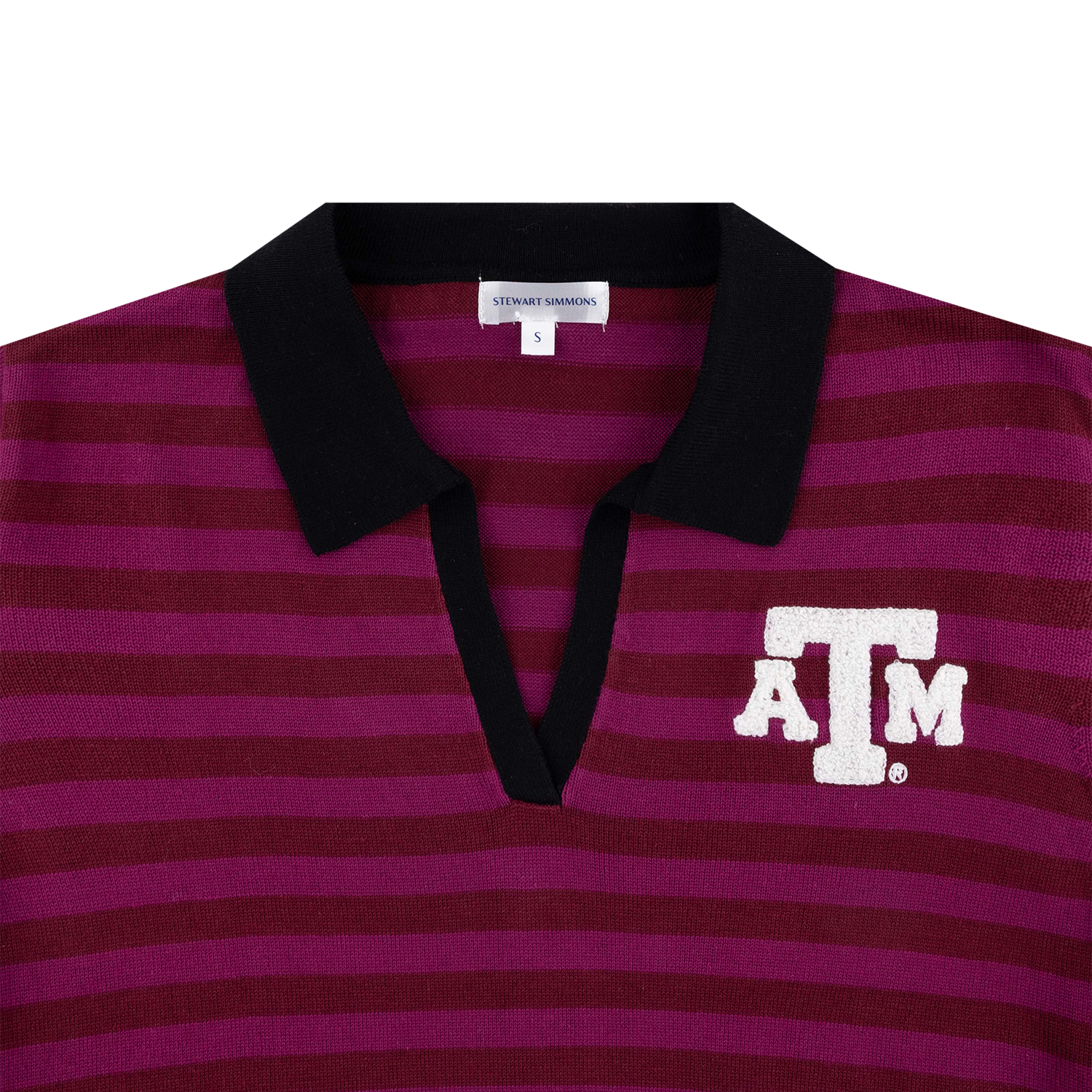 Texas A&M Stewart Simmons Duotone Sweater Top - Maroon