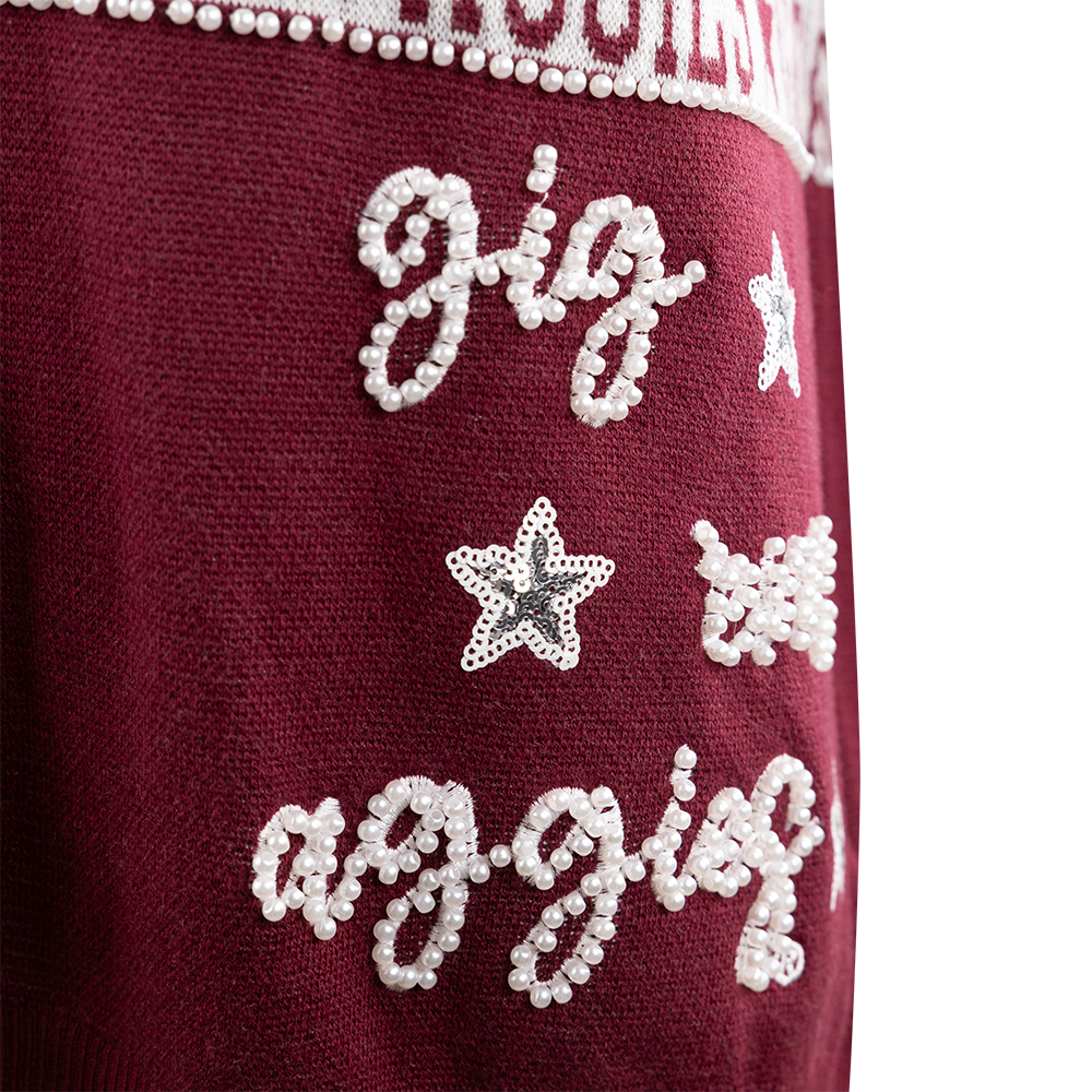 Texas A&M Stewart Simmons Argyle Football Cardigan - Maroon