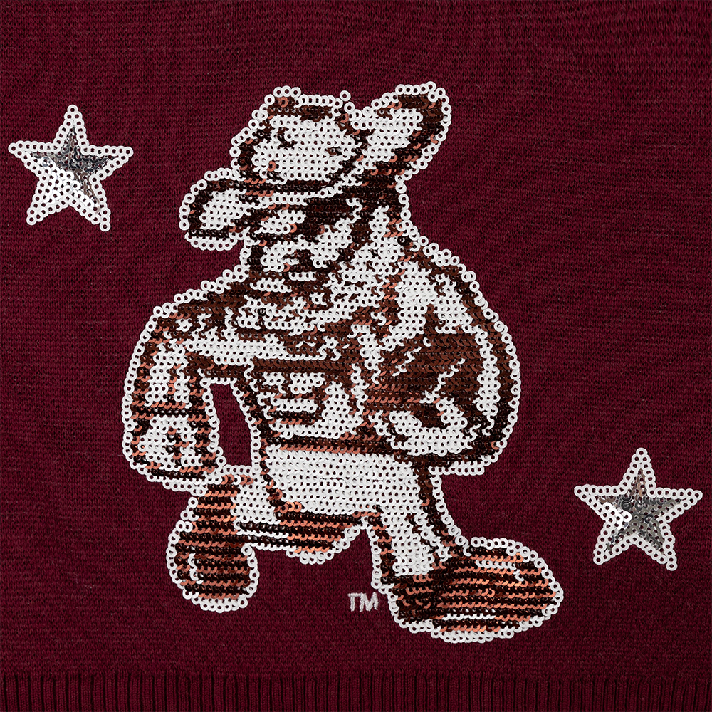 Texas A&M Stewart Simmons Argyle Football Cardigan - Maroon