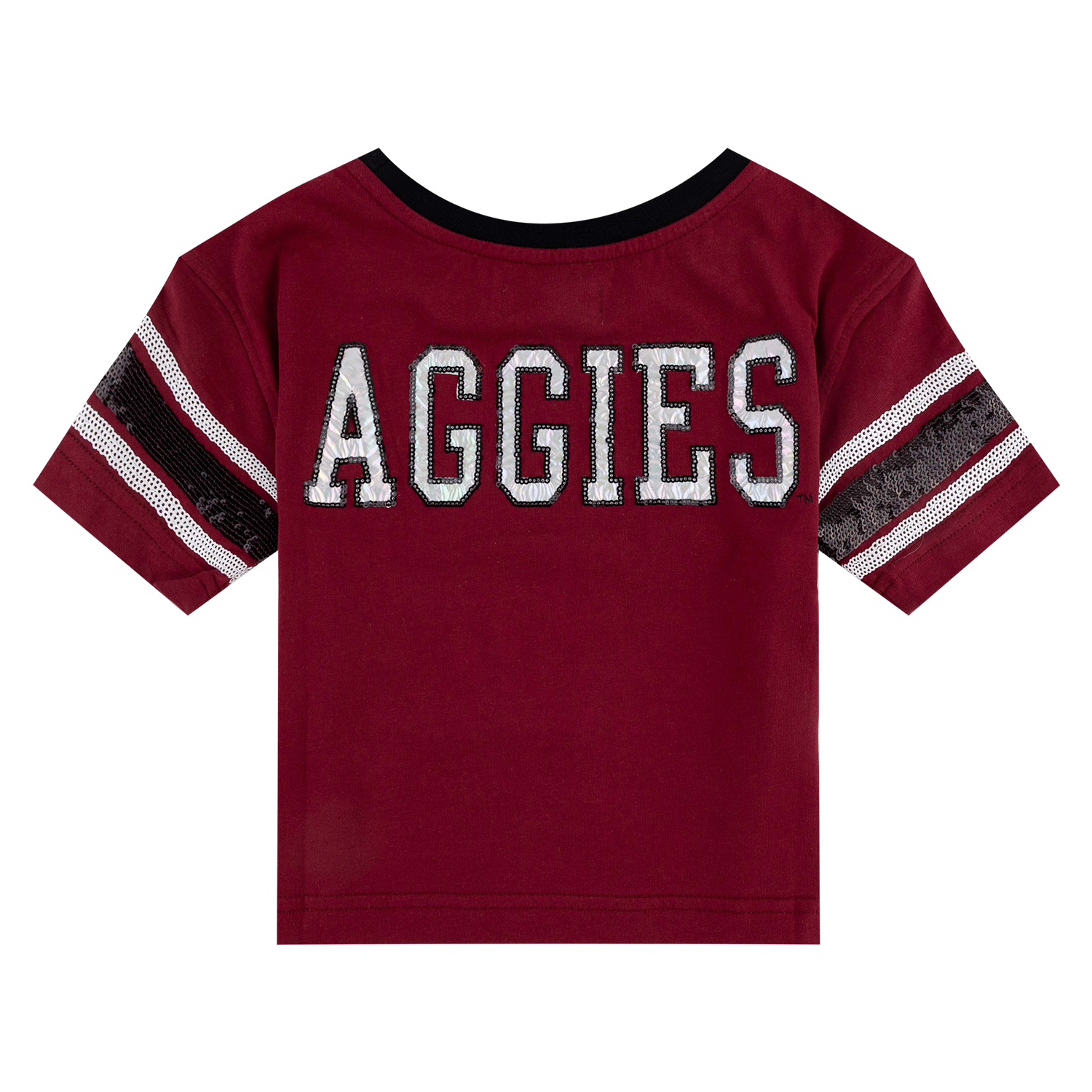 Texas A&M Stewart Simmons Youth Sequin Jersey Tee - Maroon