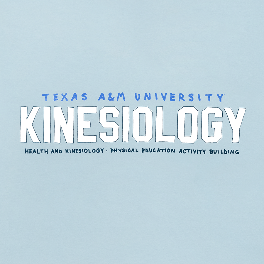 Texas A&M Kinesiology T-Shirt - Blue