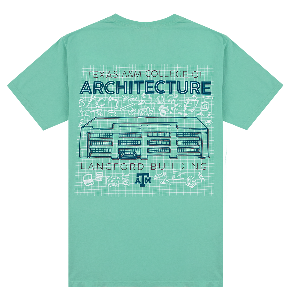 Texas A&M Architecture T-Shirt - Green