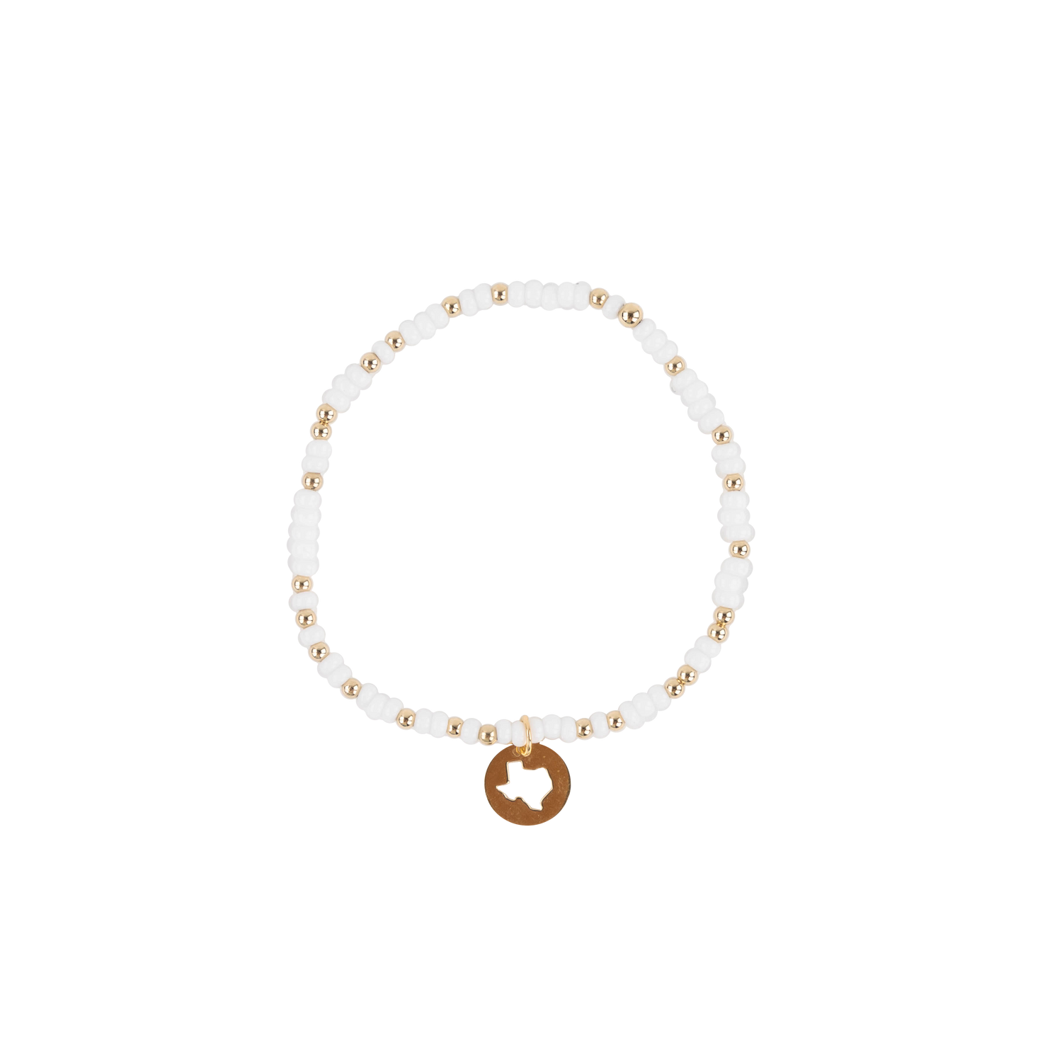 Beaded Blondes Texas Cutout Colored Charm Bracelet