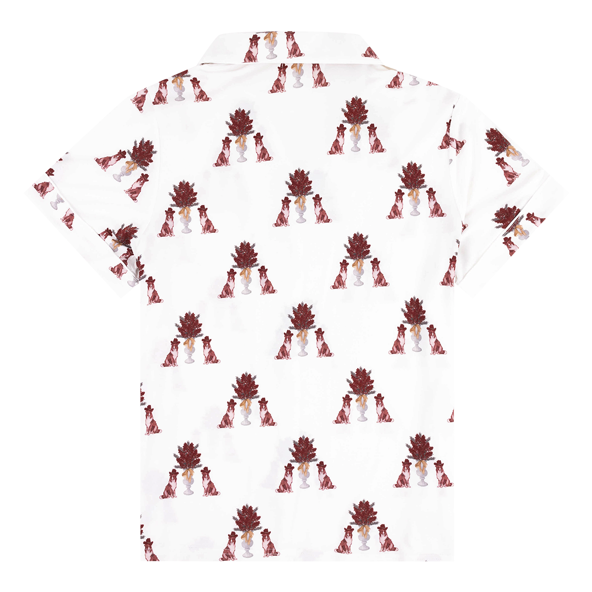 Sorority & Sisterhood Collie Pajama Short Set - Maroon