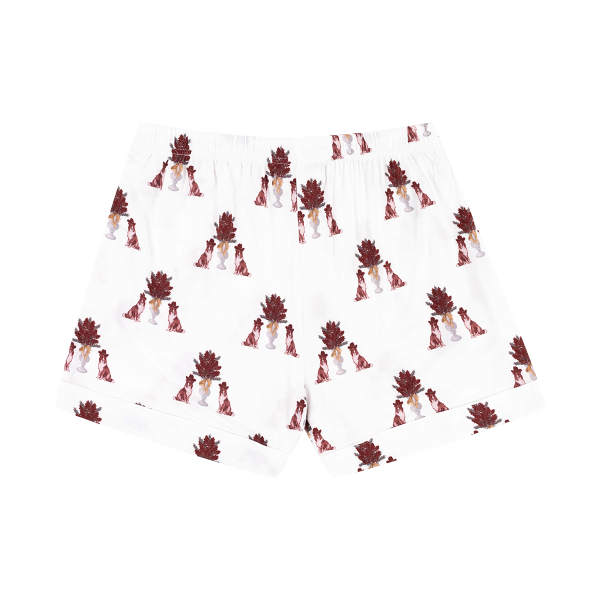 Sorority & Sisterhood Collie Pajama Short Set - Maroon