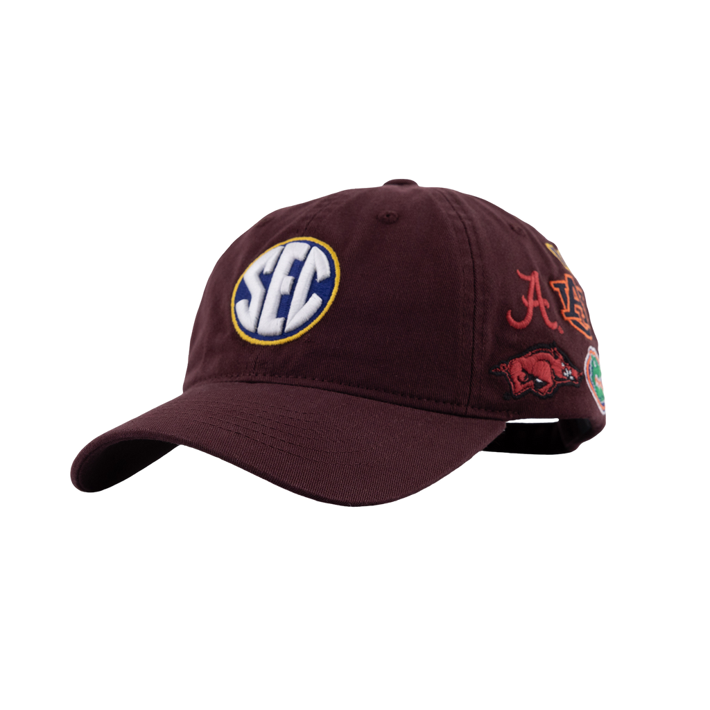 SEC All Over Hat - Maroon