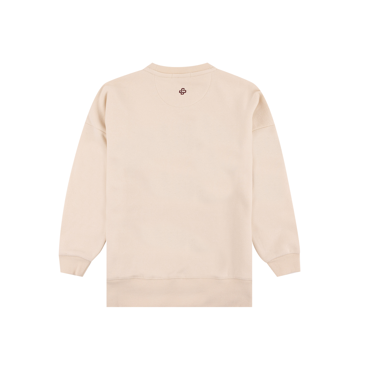 Back view of Texas A&M Collegiate Outfitters oatmeal crew-neck sweatshirt