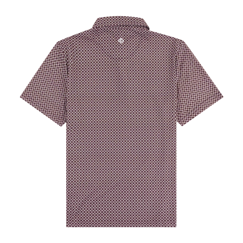 Texas A&M Collegiate Outfitters Cross Stitch Polo - Maroon