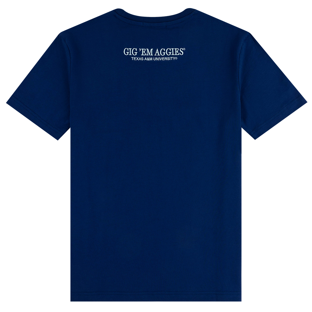 Texas A&M Collegiate Outfitters Bar T-Shirt - Blue