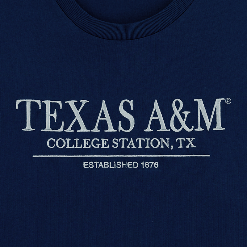 Texas A&M Collegiate Outfitters Bar T-Shirt - Blue