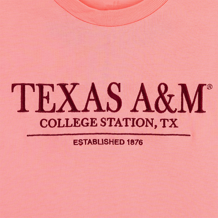 Texas A&M Collegiate Outfitters Bar T-Shirt - Pink