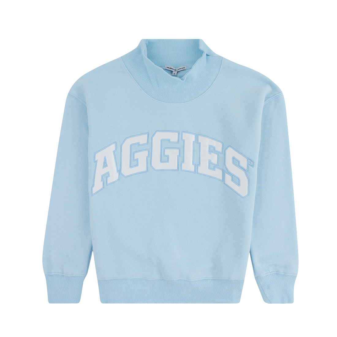 Aggies Collegiate Outfitters Mock Neck Sweatshirt - Blue
