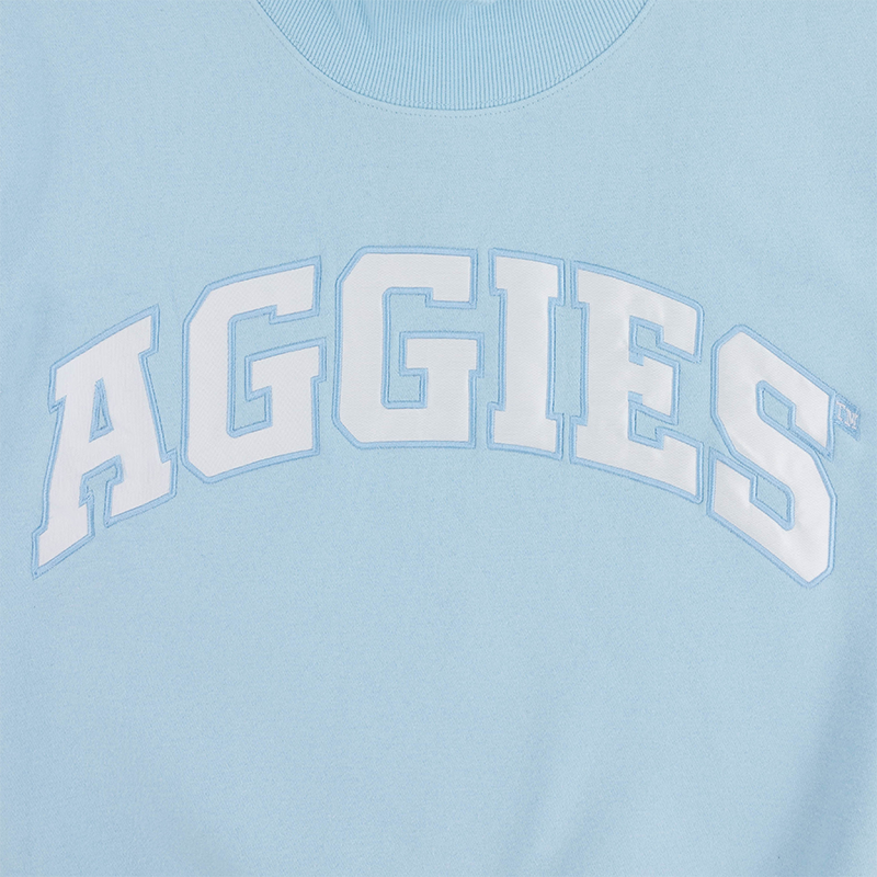 Aggies Collegiate Outfitters Mock Neck Sweatshirt - Blue