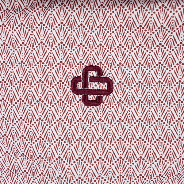 close up of brand emblem