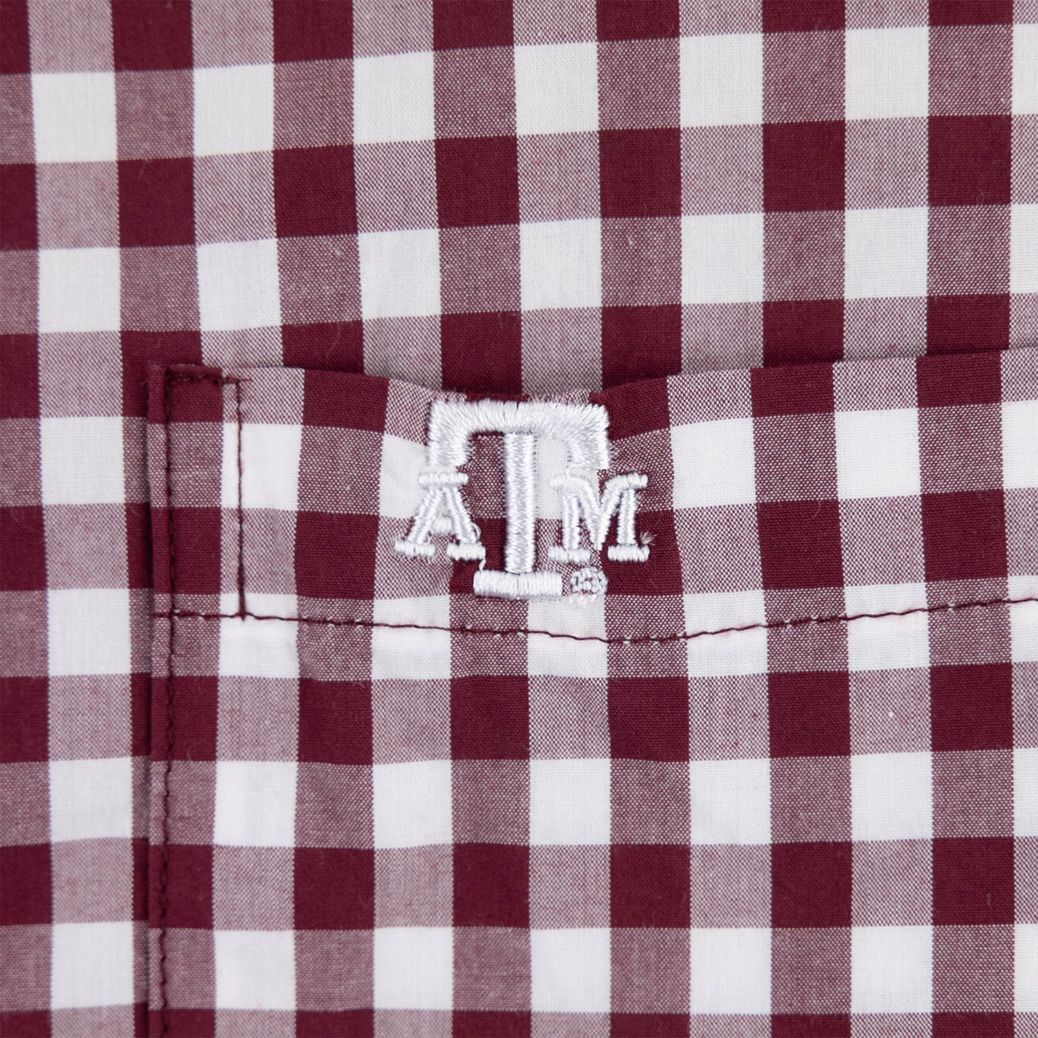Texas A&M Collegiate Outfitters Gingham Classic Button Down - Maroon