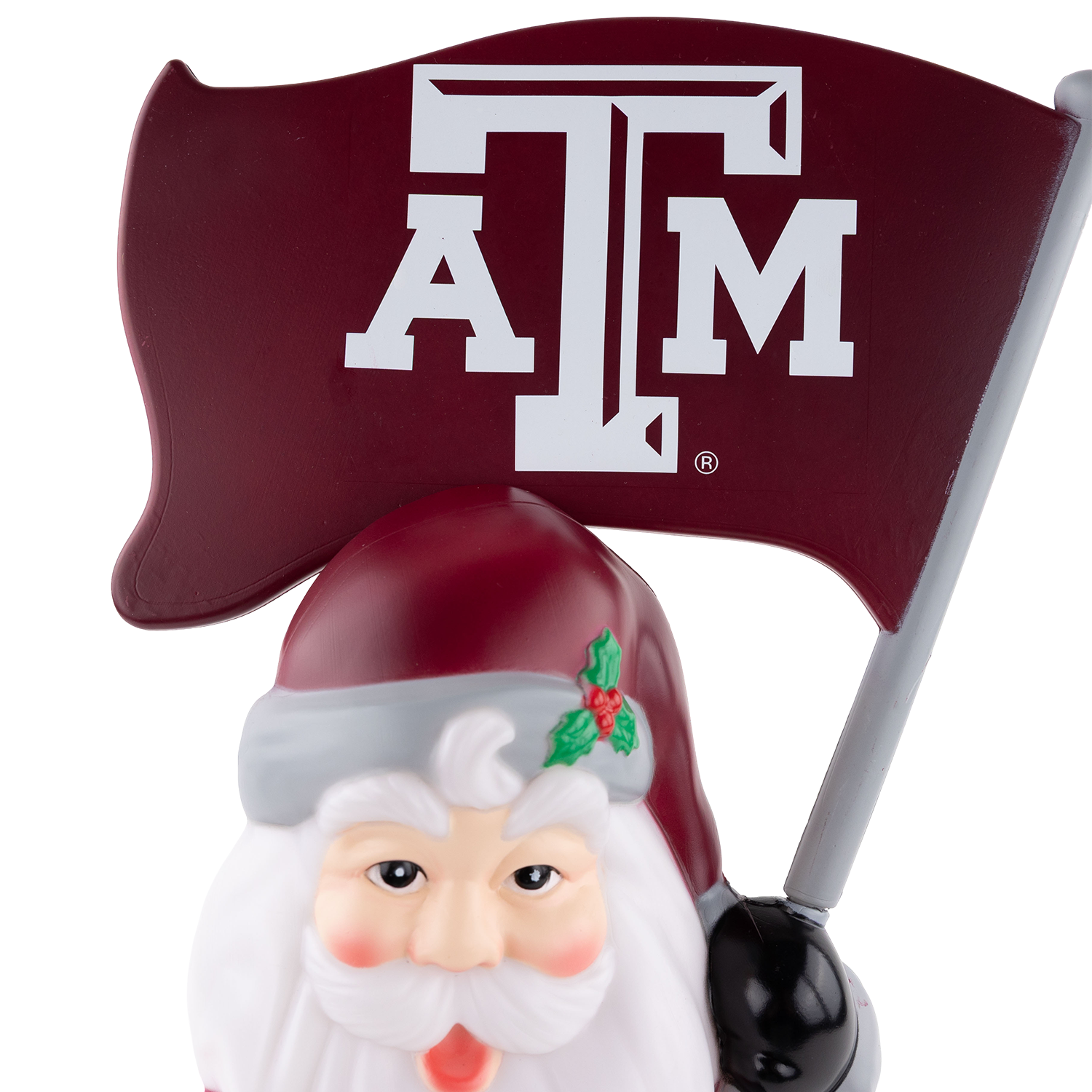 Texas A&M Flag 20" Blow Mold Light Up Santa