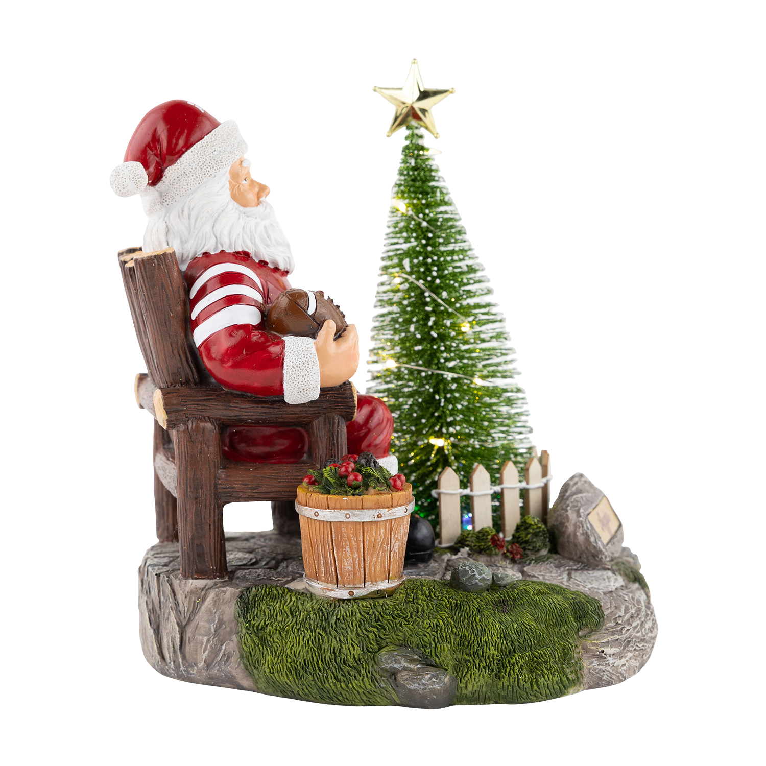 Texas A&M Football Santa Light Up Figurine
