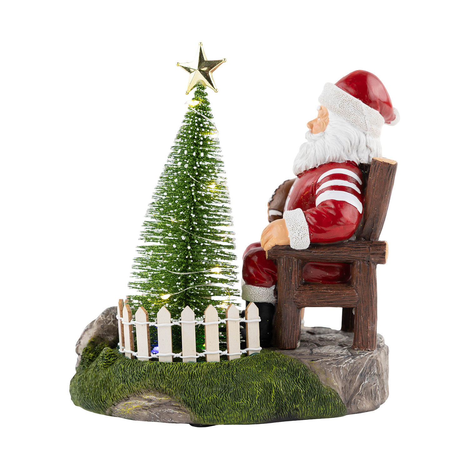 Texas A&M Football Santa Light Up Figurine