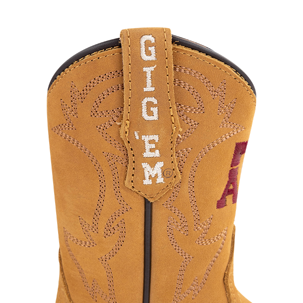 Texas A&M Gameday Boots The Boden Kids Boot - Brown