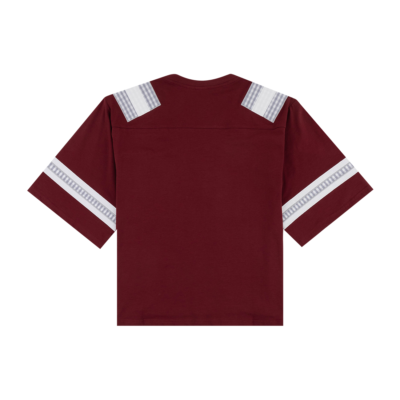 Texas A&M Queen of Sparkles Oversized Gingham Jersey Tee - Maroon