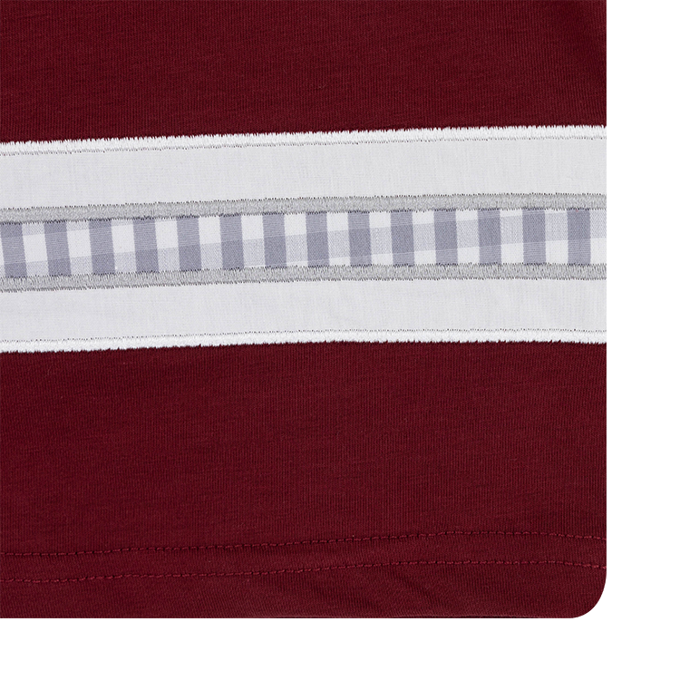Texas A&M Queen of Sparkles Oversized Gingham Jersey Tee - Maroon