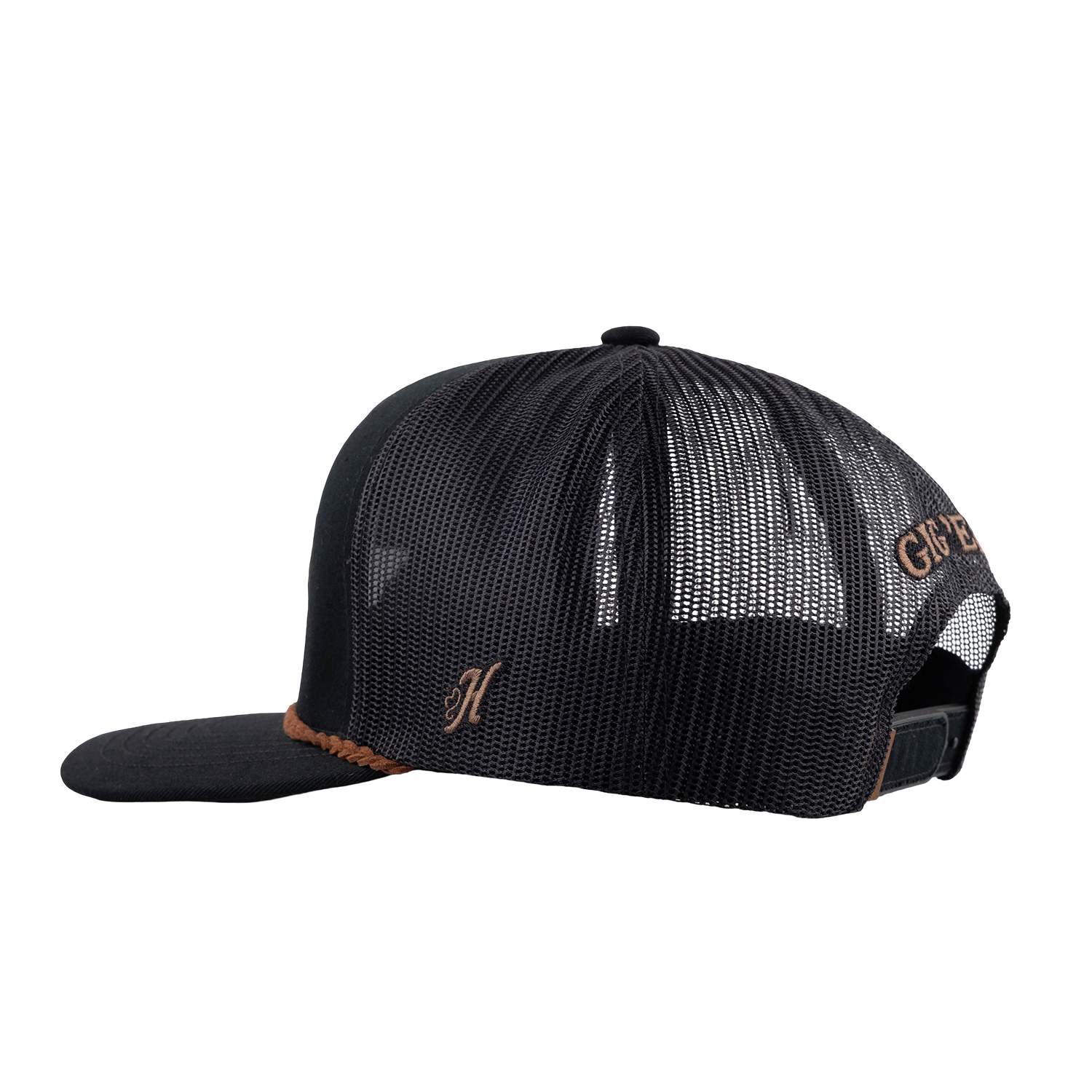 Texas A&M Hooey Lonestar Leather Patch Rope Cap - Black