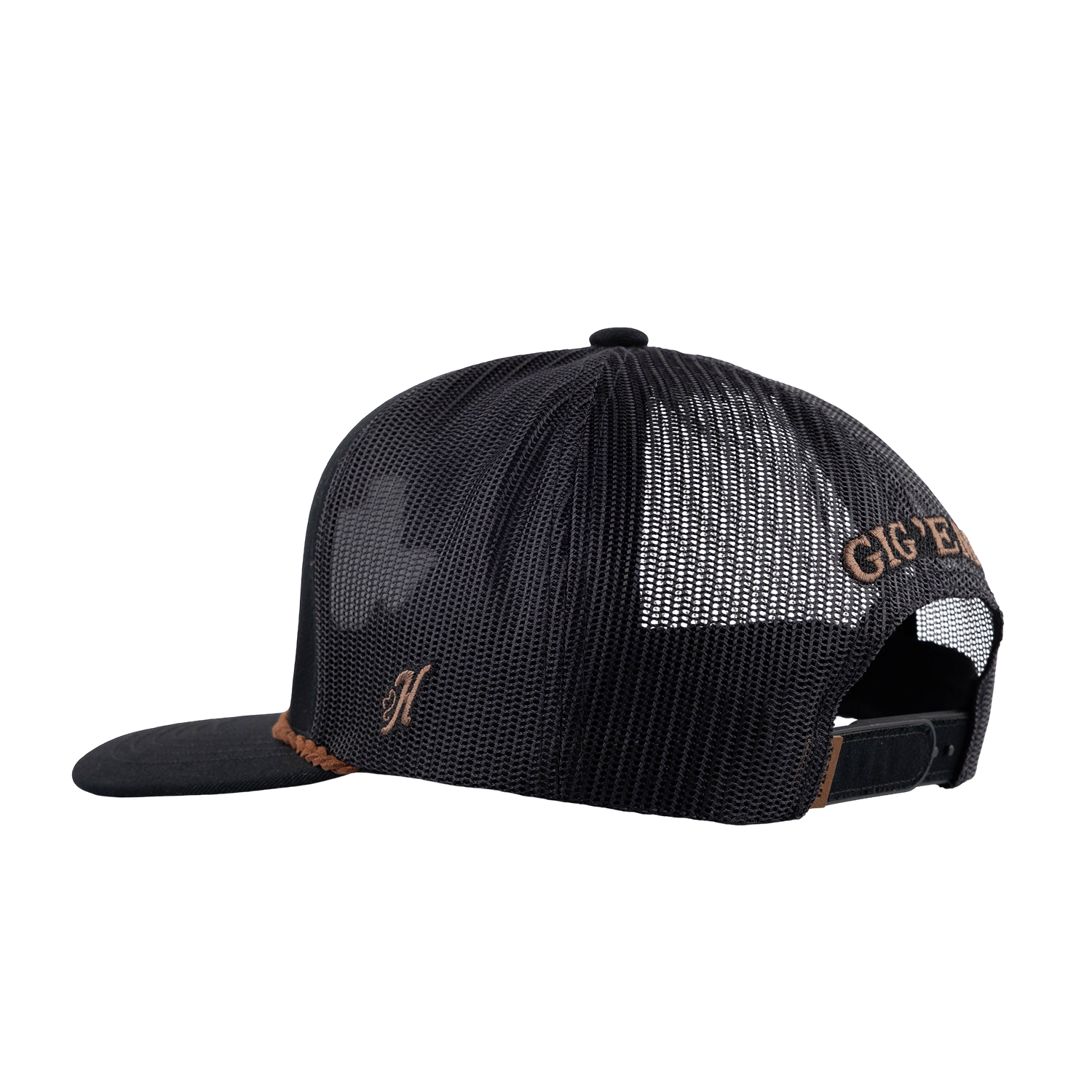 Texas A&M Hooey Lonestar Leather Patch Rope Cap - Black