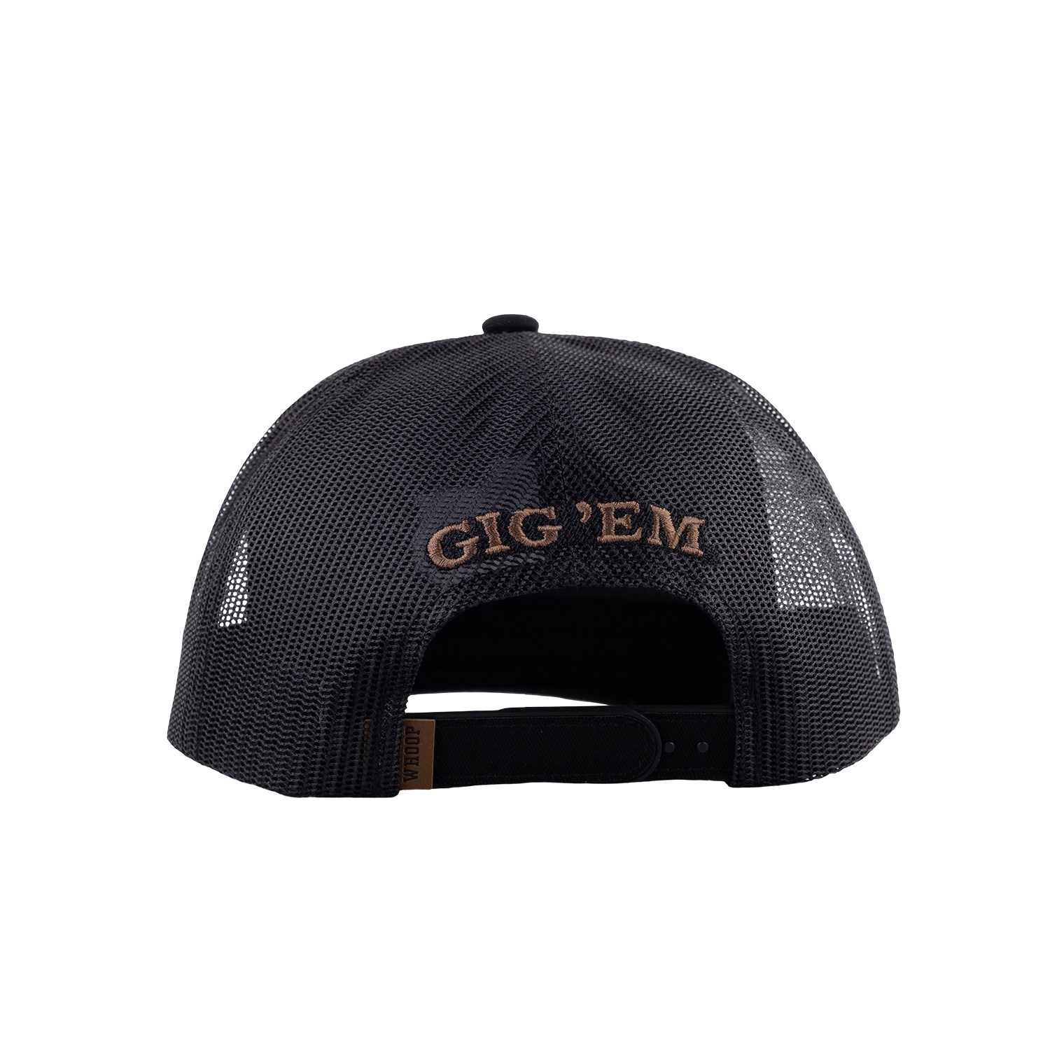 Texas A&M Hooey Lonestar Leather Patch Rope Cap - Black