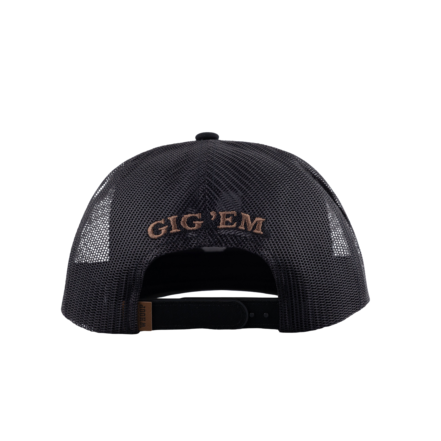 Texas A&M Hooey Lonestar Leather Patch Rope Cap - Black