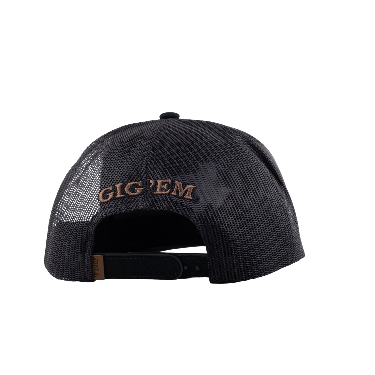 Texas A&M Hooey Lonestar Leather Patch Rope Cap - Black
