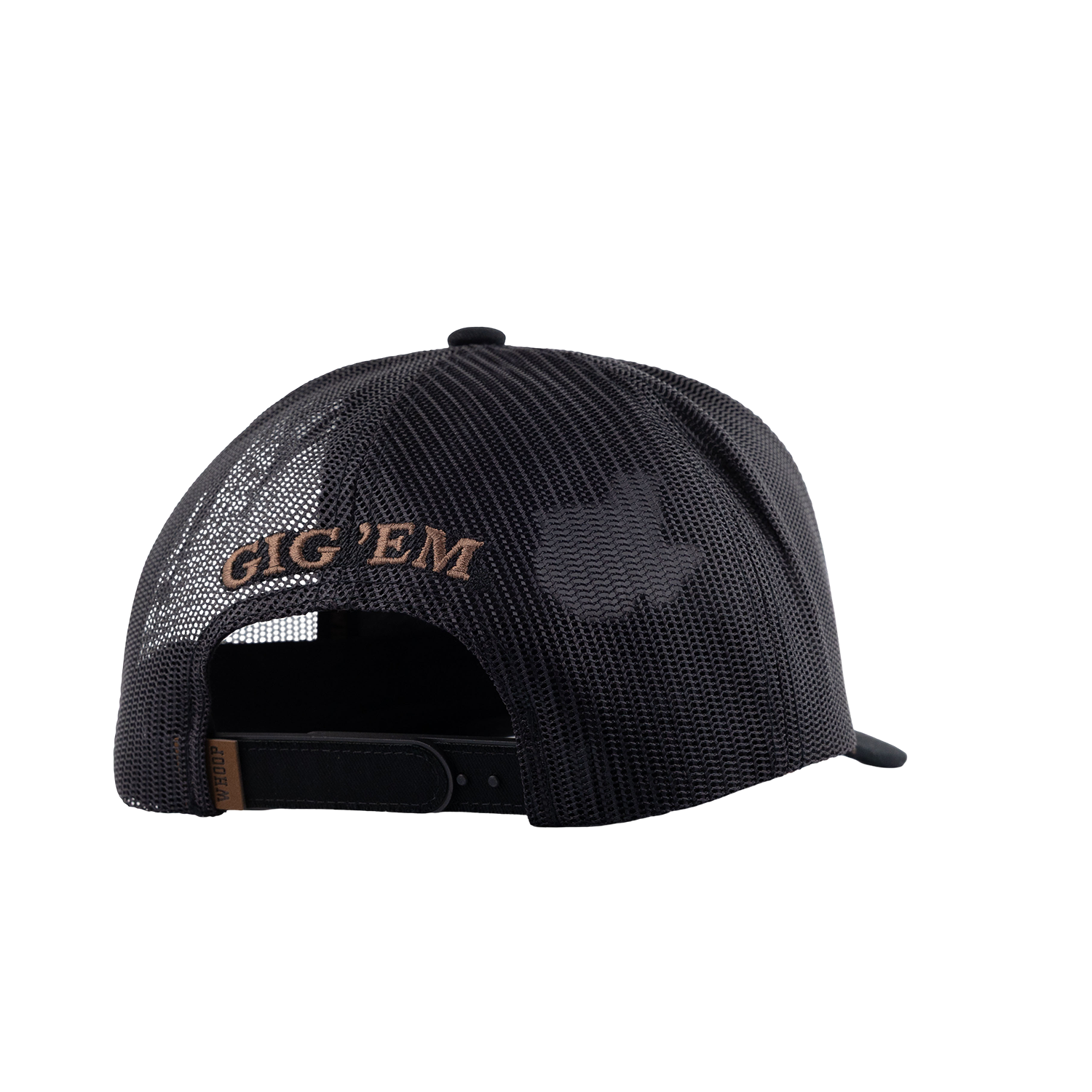 Texas A&M Hooey Lonestar Leather Patch Rope Cap - Black